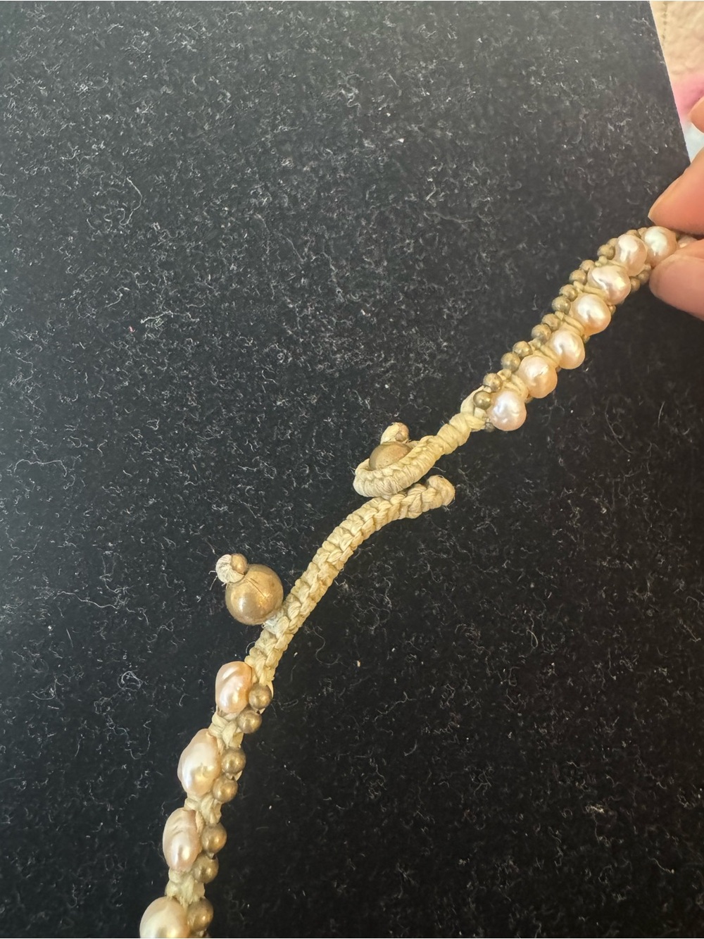 Vintage Woven Pearl necklace - Picture 3 of 3